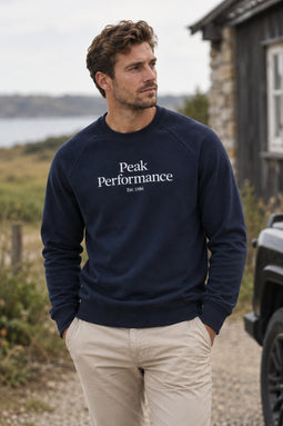 Peak Performance Original Crew Sweatshirt Navy