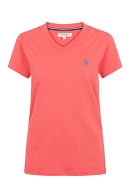U.S. POLO ASSN. Women V-Neck T-shirt Assia Dubarry