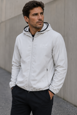Armani EA7 Zip Up Jacket Oyster
