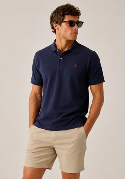 U.S. POLO ASSN. 2-Pack Polo Alfred Navy/White