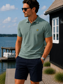 Lyle & Scott Regular Polo Shirt Green Mercurial