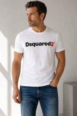 Dsquared2 Drip Logo Tee White