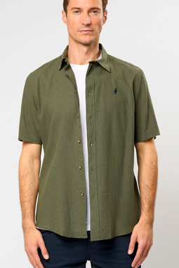 MCS Regular S/S Linen Shirt Army