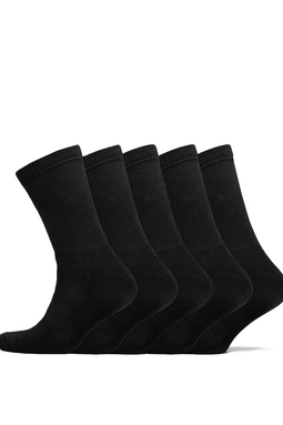 Claudio 5-Pack Tennis Socks Black