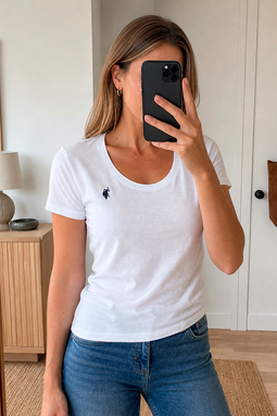U.S. POLO ASSN. Women T-shirt Amy White