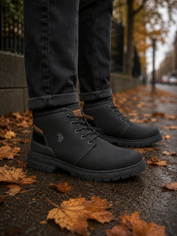 U.S. POLO ASSN. Ohio Laced Boots Black