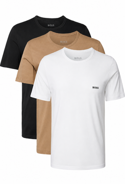 Hugo Boss 3-Pack Regular T-shirt Sand