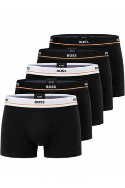 Hugo Boss 5-pack Stretch Cotton Trunks Black