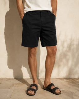 Resteröds Regular Chino Shorts Black