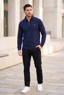 Ralph Lauren 1/4 Zip Logo Pullover Navy