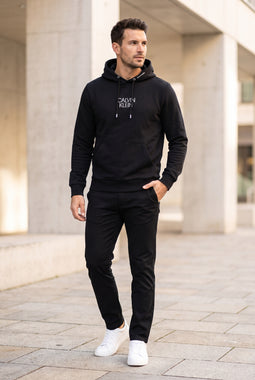 Calvin Klein Essential Shadow Logo Hoodie Black