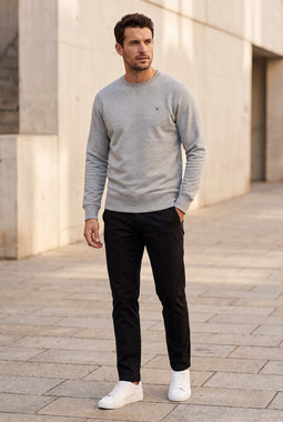 GANT Basic Crew Sweatshirt Grey