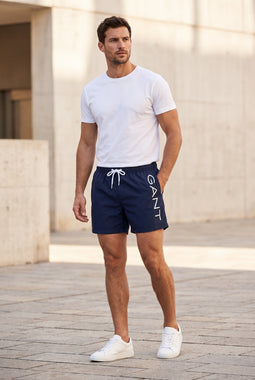 GANT Swim Shorts Side Logo Marine