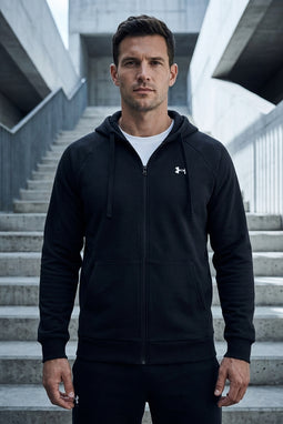 Under Armour Full Zip Rival Hoodie Black