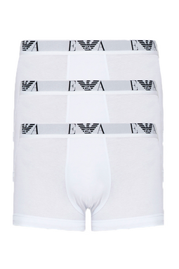 Armani Eagle Trunks 3-Pack White