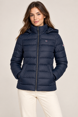 Tommy Hilfiger Women Hooded Down Jacket Navy