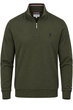 U.S. POLO ASSN. Half-Zip Pullover Kurt Army