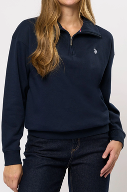 U.S. POLO ASSN. Women Katie Half-Zip Sweatshirt Navy