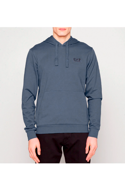 Armani EA7 ID Logo Hoodie Indigo