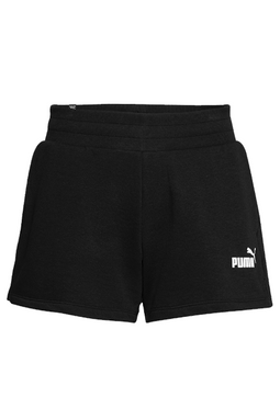 PUMA Women Cotton Shorts Logo Black