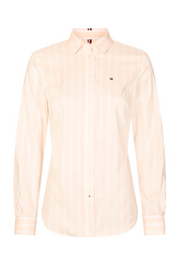 Tommy Hilfiger Women Stripe Shirt Soft Red - Luxivo