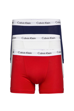 Calvin Klein Trunks 3-Pack Red / Navy / White - Luxivo