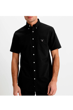 GANT Broad Shirt Short Sleeve Black