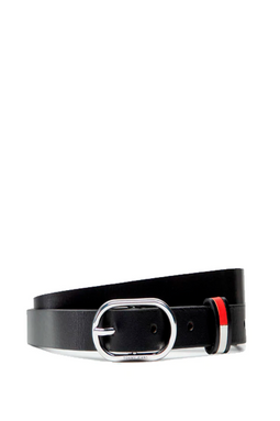 Tommy Hilfiger Women Heritage Leather 2.0 Belt Black