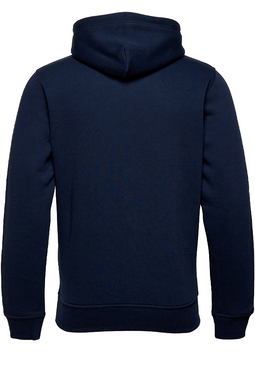 GANT Gold Shield Chest Logo Hoodie Navy