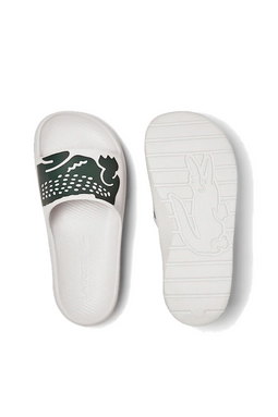 Lacoste Women Croco Slides White - Luxivo