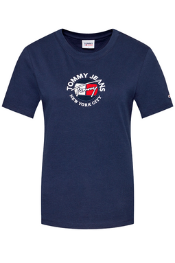 Tommy Hilfiger Women Timeless Logo Tee Navy