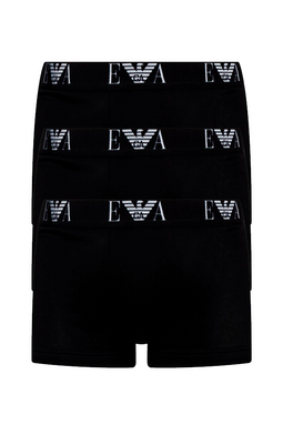 Armani Eagle Trunks 3-Pack Black