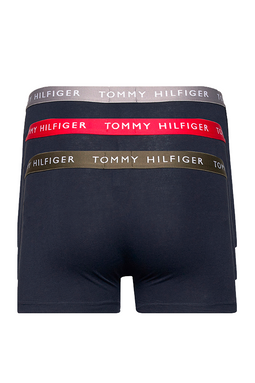 Tommy Hilfiger 3-Pack Trunks Waistband Logo Navy