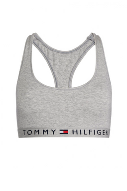 Tommy Hilfiger Women Essential Logo Bralette Grey - Luxivo