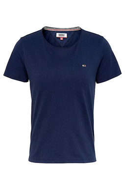 Tommy Hilfiger Women Slim Fit Logo Tee Navy - Luxivo