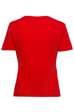 Tommy Hilfiger Women Regular Logo Tee Red