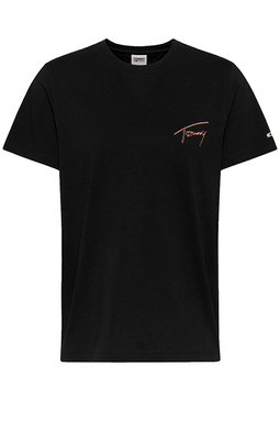 Tommy Hilfiger Women Relaxed Signature Tee Black