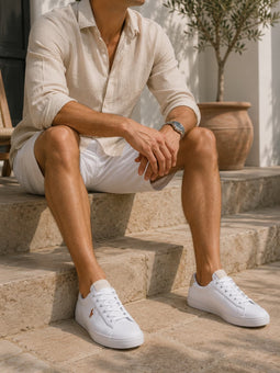 Ralph Lauren Canvas Sneaker White
