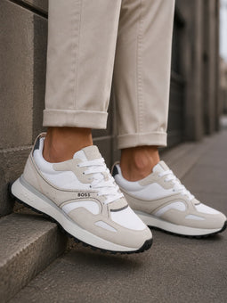Hugo Boss Jonah Trainers Mix-Material Natural