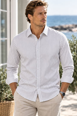 Resteröds Davis Shirt Stripe