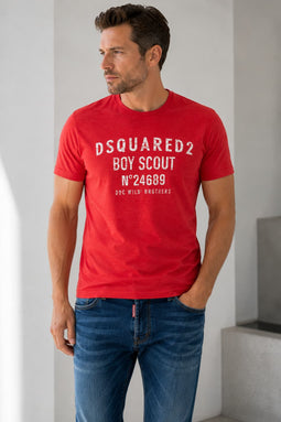 Dsquared2 Boy Scout Tee Red
