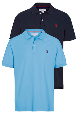 U.S. POLO ASSN. 2-Pack Polo Alfred Navy/Placid Blue (C