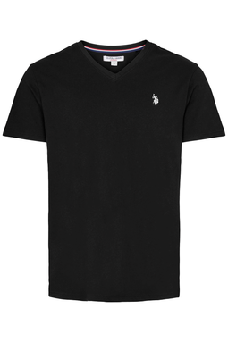 U.S. POLO ASSN. V-Neck T-shirt Cem Black