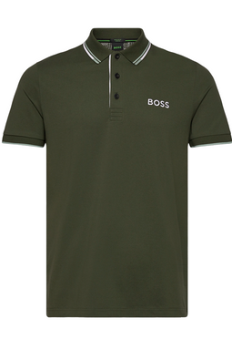 Hugo Boss Paddy Pro Contrast Polo Green