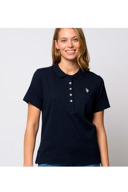 U.S. POLO ASSN. Women Rib Polo Helga Navy