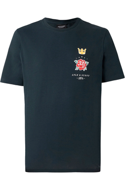 Lyle & Scott Regular Print Tee Navy