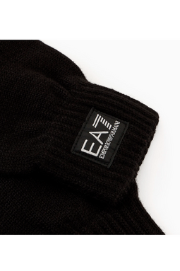 Armani EA7 Wool Gloves Black