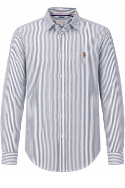 U.S. POLO ASSN. Linen Shirt Bolt Stripe