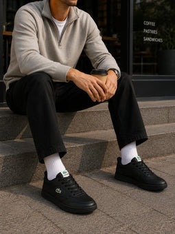 Lacoste Leather Street Sneakers Black