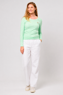 U.S. POLO ASSN. Women L/S T-shirt Chanett Green Ash